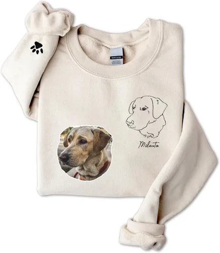Miniatura 7 de GodLover Custom Dog Mom Embroidered Sweatshirt, Personalized Pet Lover Hoodie, Gift for Women, Mothers Day, Christmas Estilo 03.