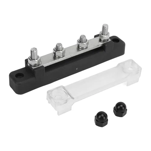 Miniatura 7 de Bloque de distribución de energía, barra de bus de gestión ordenada, bloque de distribución de energía, fácil instalación, 12 a 48 V, 150 A, a