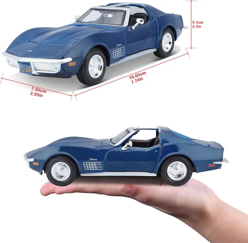 Miniatura 4 de Maisto 1/24 Edición Especial 1970 Chevrolet Corvette - Azul