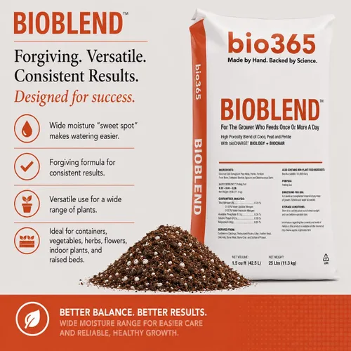 Miniatura 3 de BIOBLEND - Mezcla de tierra para macetas de alta porosidad, bolsa de 1.5 pies cúbicos – Coco, turba musgo y perlita medio de cultivo con biocarbón