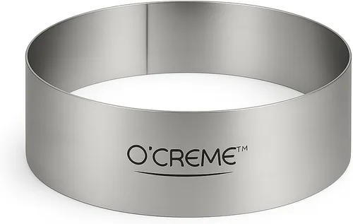 Miniatura 36 de O'Creme Anillo para Pastel de Acero Inoxidable Resistente Redondo Molde de Anillo para Pastel Mousse para Hornear, Decoración de Pasteles de Postre