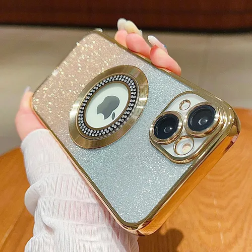 Miniatura 76 de Misscase Funda magnética con purpurina para iPhone 11 compatible con MagSafe, protección completa, delgada, a prueba de golpes, antiarañazos