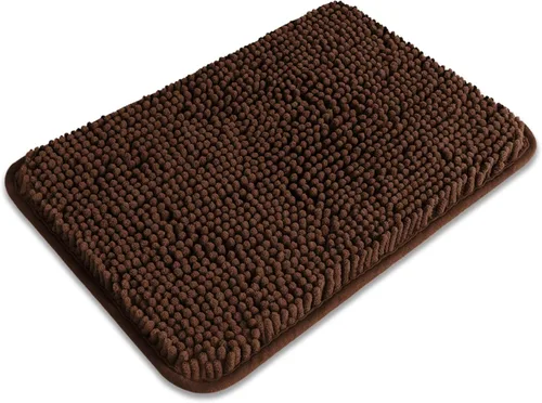 Miniatura 386 de Alfombra de baño pequeña de 12 x 18 pulgadas, lavable y absorbente, antideslizante, alfombra de baño de felpilla gruesa y suave para baño, ducha