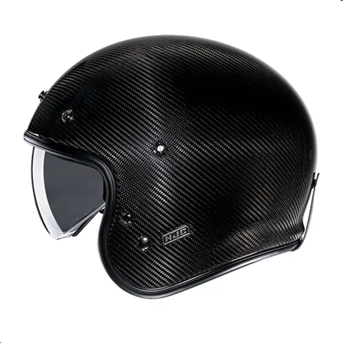 Miniatura 2 de HJC V31 Casco de motocicleta de carbono sólido con visera IS-10, aprobado por DOT (carbono, pequeño)
