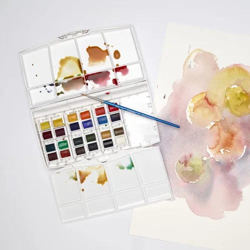 Miniatura 7 de Winsor & Newton - Cotman Plus - Juego de acuarelas, 24 medias pastillas