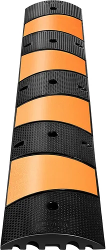 Miniatura 9 de VEVOR Golpe de velocidad de goma (paquete de 2) – 6 pies resistente 22,000 libras de capacidad para carretera y entrada, 72.8 x 12.2 x 2.2 pulgadas