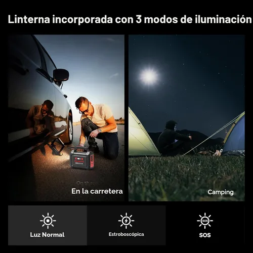 Miniatura 8 de MARBERO Generador solar de 296 Wh con paneles solares, estación de energía portátil de 60 W con generador solar de onda sinusoidal pura de 300 W