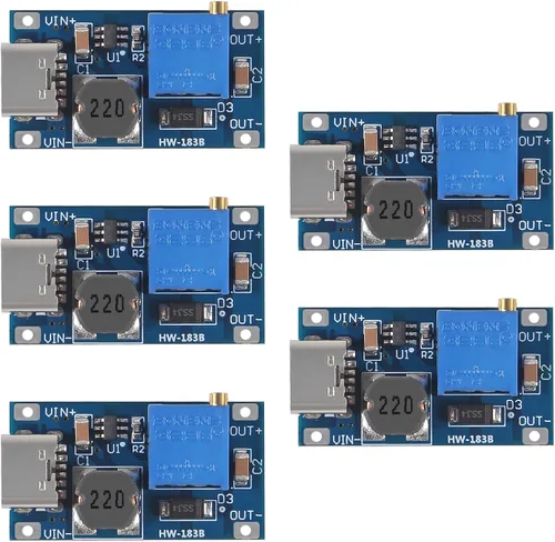 Miniatura 8 de AITRIP 10 piezas MT3608 DC-DC convertidor de impulso 2A módulo ajustable de aumento de voltaje regulador de voltaje de entrada 2V-24V a 5V-28V