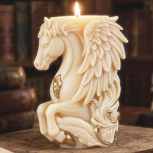 Miniatura 7 de Molde de flor de caballo, moldes cilíndricos, molde de vela en espiral de onda de silicona, moldes de fundición de resina de silicona para velas