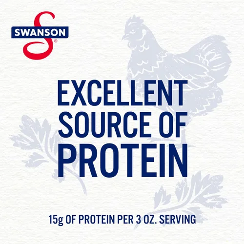 Miniatura 5 de Swanson White Premium Pechuga de Pollo en Agua con Carne de Costilla, 12.5 oz. (Paquete de 12)