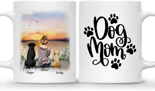 Miniatura 7 de Gossby Taza personalizada – Taza personalizada para perro, taza para mamá, taza para amantes de los perros, taza para mascotas, taza de café