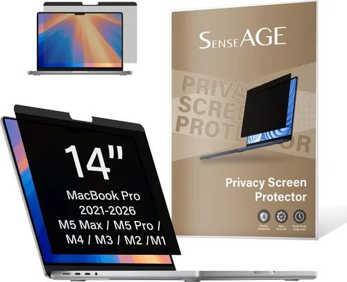 Miniatura 11 de SenseAGE Filtro magnético de pantalla de privacidad para MacBook de 12 pulgadas, protector de pantalla de privacidad antiluz azul y reflejos, filtro