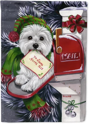 Miniatura 77 de Caroline's Treasures PPP3097CHF - Pijama de Navidad con diseño de bulldog francés para colgar en la pared, poliéster, tamaño de casa, multicolor