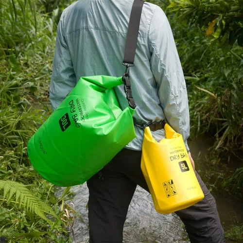 Miniatura 7 de YUMQUA Bolsas secas impermeables 5L/10L/20L/30L/40L para mujeres y hombres, bolsa seca flotante enrollable bolsa de almacenamiento impermeable