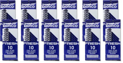 Miniatura 4 de DORCO RAZORAS DESECHABLES DE HOJA TWIN SUPER FRESH - 10CT