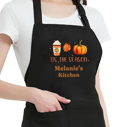 Miniatura 8 de Delantales de Halloween personalizados para mujer, delantal de otoño y otoño, regalo único de cocina para Acción de Gracias, Navidad, Delantales