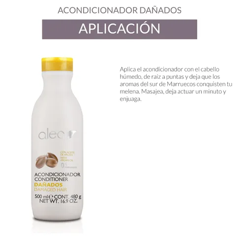 Miniatura 5 de ALEA - Acondicionador para el cabello dañado - Línea de cabello dañado - 16.9 fl oz - con proteínas de seda y aceite de argán - Libre de sulfatos