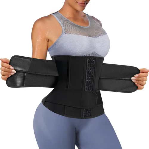 Eleady Cinturón reductor de cintura para mujer, corsé adelgazante, moldeador de cuerpo, faja para sauna, banda de sudor, entrenamiento, fajas
