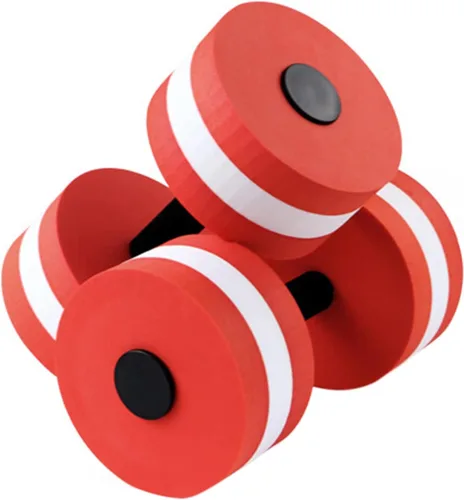 Miniatura 10 de 2 mancuernas de espuma EVA, mancuernas de agua, pesas de agua, juego de mancuernas de ejercicio acuático, mancuernas antideslizantes y resistentes