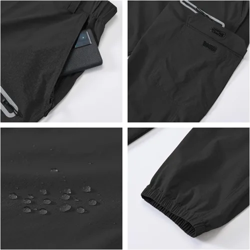 Miniatura 3 de YuKaiChen Pantalones cargo Ripstop, resistentes al agua, para hombre, ligeros, para senderismo, viajes, cintura resistente, pantalones casuales