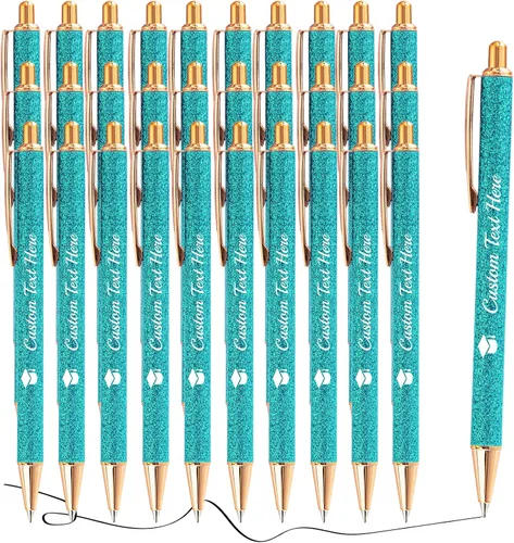 Miniatura 25 de Aolun 10 bolígrafos personalizados con nombre, bolígrafo retráctil con mensaje de texto para mujeres, enfermeras, escritura, cumpleaños, graduación