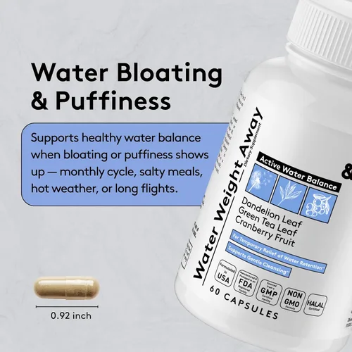 Miniatura 3 de Youth & Tonic Alivio de la hinchazón del vientre, paquete de 3 unidades para la deshinchazón de agua, intestino y gases - Retención de agua