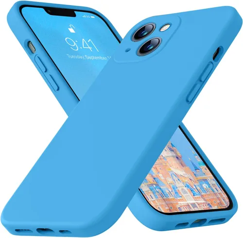 Miniatura 63 de Funda compatible con iPhone 13 de 6.1 pulgadas, de silicona líquida premium [forro de microfibra suave antiarañazos], goma de gel, protección Uva