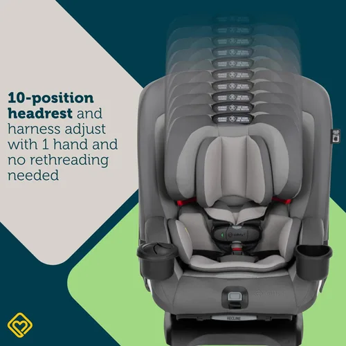 Miniatura 11 de Safety 1st EverSlim - Asiento de automóvil convertible 4 en 1, clip de pecho SecureTech, ultra delgado, 4 modos de bebé a refuerzo, asiento