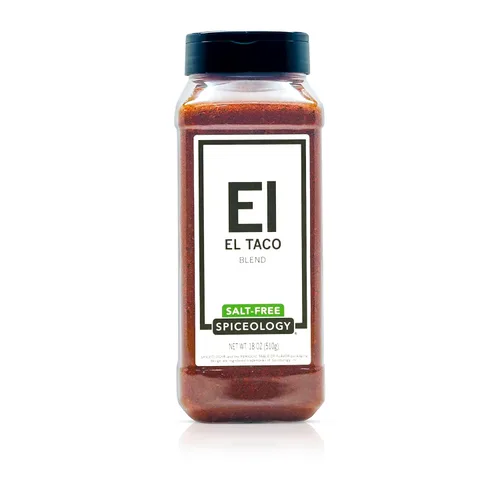 Spiceology - Condimento para tacos sin sal El Taco - Mezcla de especias mexicanas - Uso en: tacos, fajitas, pollo, carne de res y verduras - 18 onzas