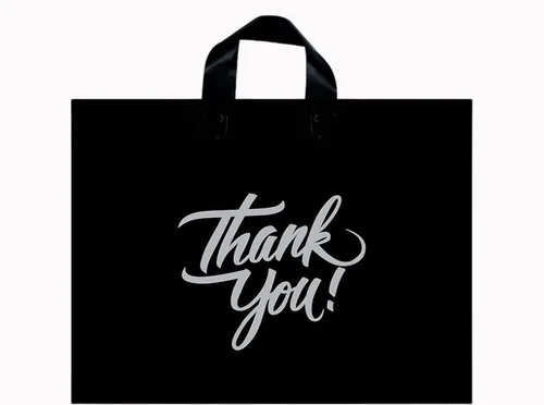 Miniatura 11 de Infinite Pack Bolsas grandes de mercancía de agradecimiento con asa de lazo, bolsa de boutique brillante, refuerzo inferior de 3 pulgadas y 3 mil