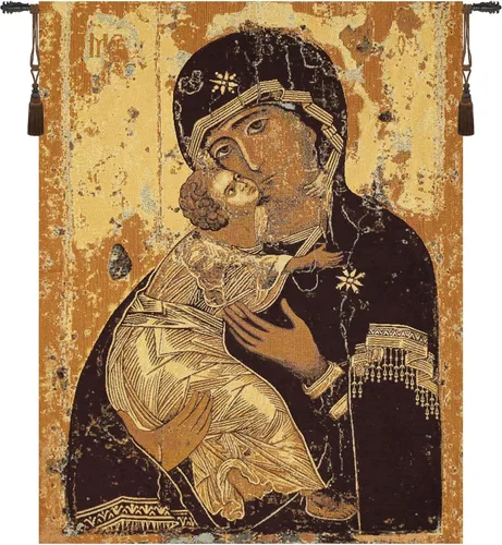 Miniatura 29 de Madonna Di Medjugorie - Tapiz italiano para colgar en pared, 6 pulgadas x 9 pulgadas, algodón/viscosa/poliéster por Raoul Vitale