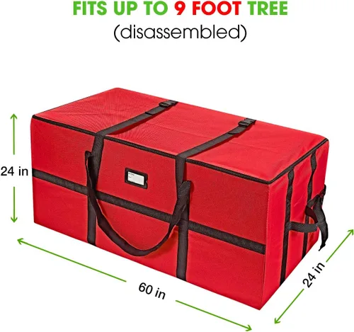 Miniatura 2 de ProPik – Bolsa de almacenamiento para árbol de navidad, contenedor de almacenamiento resistente, 24 pulgadas (60.96 cm) de alto x 24 pulgadas