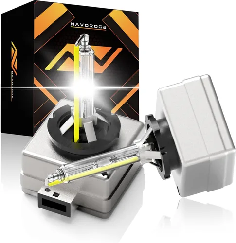 Bombilla de Faros Delanteros HID Xenón D1S, Bombillas D1S 6000k Blanco Frío, 35W Haz Alto Bajo 66144 66140 85140 85415 Reemplazo de Faro Delantero