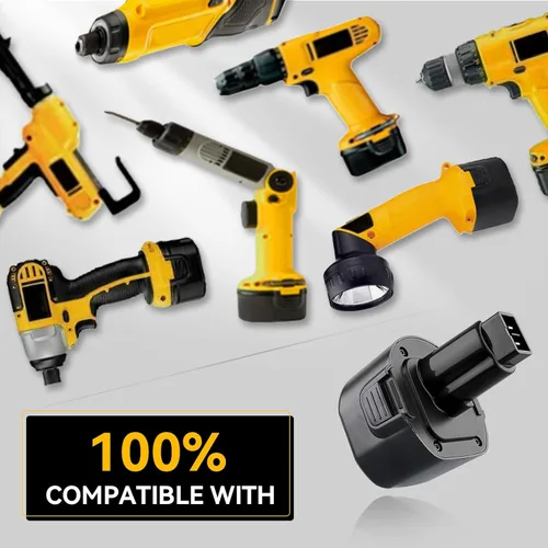 Miniatura 4 de DW9062 4.8Ah Ni-Mh Reemplazo para batería Dewalt 9.6V compatible con DW9061 DE9036 DE9061 DE9062 DW926 DW955K DW955 DW926K-2 DW926K DW902 DW050