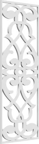 Miniatura 151 de 9 3/8"W x 24 3/8"H x 1/4"T Bellaire Decorativos Paneles de pared de madera calado, abedul