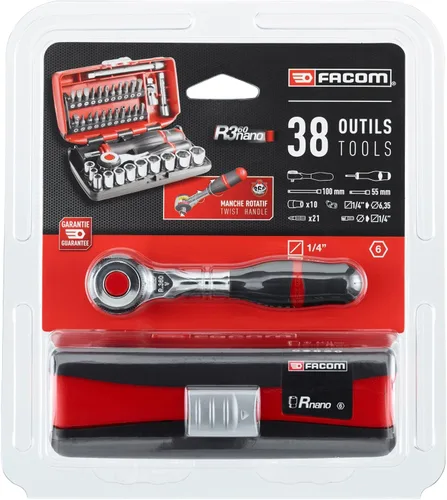 Miniatura 2 de Facom R.360Ncanopy - Juego de llaves de vaso de 1/4", 38 piezas