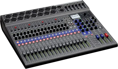 Miniatura 6 de Zoom LiveTrak L-20 Mezclador/Grabadora Multipista para músicos, 20 entradas/22 canales, 6 salidas de auriculares/monitor, interfaz de audio USB