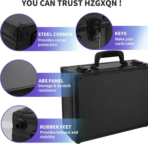 Miniatura 5 de HZGXQN - Caja de almacenamiento Toploader para tarjetas rígidas de 3 x 4 pulgadas de 35pt, estuche duro, cajas de almacenamiento para tarjetas
