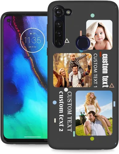 Miniatura 44 de Funda personalizada para Motorola Moto G Stylus 2020 con nombre de foto, texto y foto, GStylus personalizado -20 funda suave y fina (negro) de 6.4