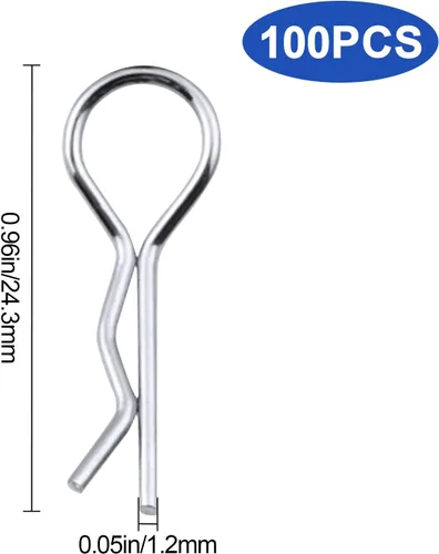 Miniatura 2 de 100 clips universales para cuerpo a control remoto para todas las piezas de repuesto de carrocería a escala 1/8 1/10 1/12 Redcat HPI Himoto HSP