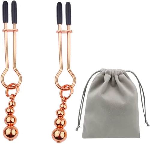 Miniatura 5 de Abrazadera de pezón colgante no perforante, ajustable, sexy, clip de pezón, abrazaderas de clip para pezón, anillo de nudo, joyería para el cuerpo