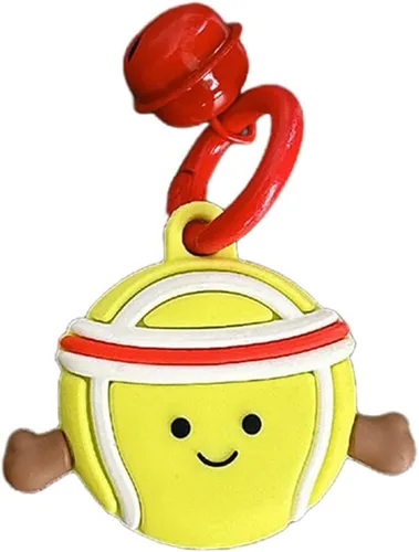 Miniatura 20 de Yatchen Bonita funda de silicona para AirTag 2021 Finder Fun 3D Cartoon Animal Anti Scratch Llavero Tracker Protector Bluetooth (Béisbol, 1 unidad)