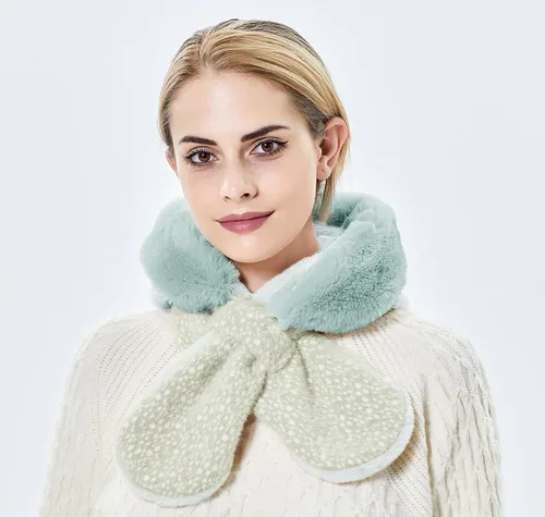 Miniatura 33 de Gorros de invierno para mujer, pasamontañas, bufanda, para clima frío, conjunto para mujer, gorro con capucha