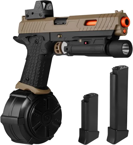 Juguetes eléctricos de gel X5, Full Auto Splat-Blaster incluye tambor y gafas para juego de equipo al aire libre, versión mejorada X2 para mayores