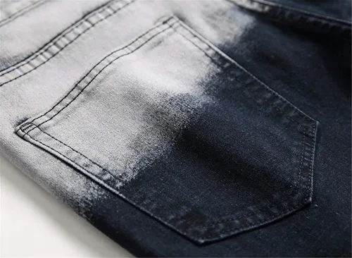 Miniatura 6 de Pantalones para hombres entalle ajustado rasgados
