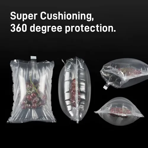 Miniatura 6 de Paquete de 100 bolsas inflables de plástico transparente de 11.8 x 13.8 pulgadas, bolsa de burbujas de aire, embalaje de suspensión, almohadas