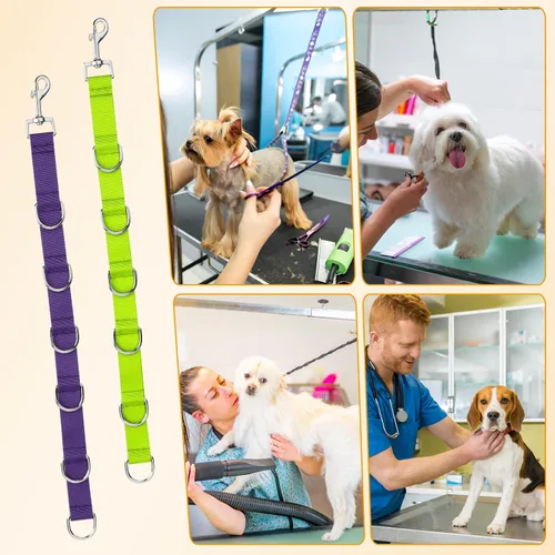 Miniatura 7 de PEUTIER 2 extensores de aseo para perros, de nailon de liberación rápida, correas ajustables para la mesa de aseo de perros, correas de mesa