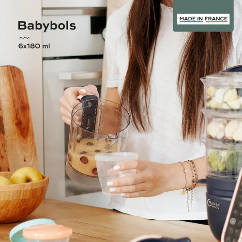 Miniatura 2 de Babymoov – 4 piezas contenedores de almacenamiento de alimentos.