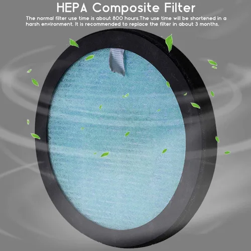 Miniatura 3 de Filtro para cenicero sin humo, filtro HEPA de repuesto para grabador de humo, eliminador de olores, purificador de detector de aire con indicador