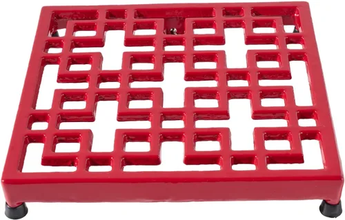 Miniatura 15 de JOGREFUL Alfombrillas salvamanteles de hierro fundido, soportes para ollas de cocina para mesa o encimeras Portect, resistentes al calor para Rojo